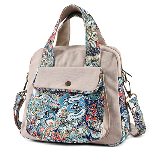 boho floral crossbody bag for women - original artist hand-drawn print - Black Butterfly Art (view 5)
