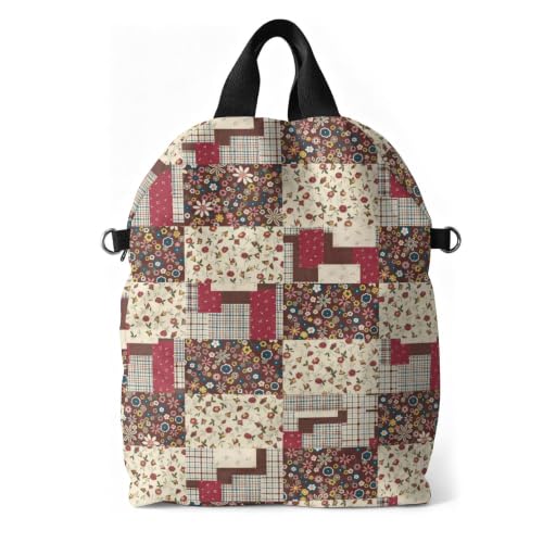 boho floral backpack for women - original artist hand-drawn print - Black Butterfly Art (view 8)