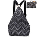Black Butterfly Boho Small Backpack for Women, Lightweight Travel Daypack