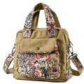 Black Butterfly Boho Small Crossbody Bag for Women, Floral Shoulder Bag