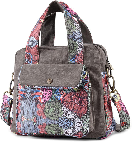 Black Butterfly Boho Small Crossbody Bag for Women, Floral Shoulder Bag - boho bag for women by Black Butterfly Art