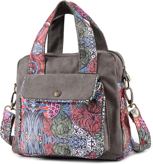 Black Butterfly Boho Small Crossbody Bag for Women, Floral Shoulder Bag - boho bag for women by Black Butterfly Art